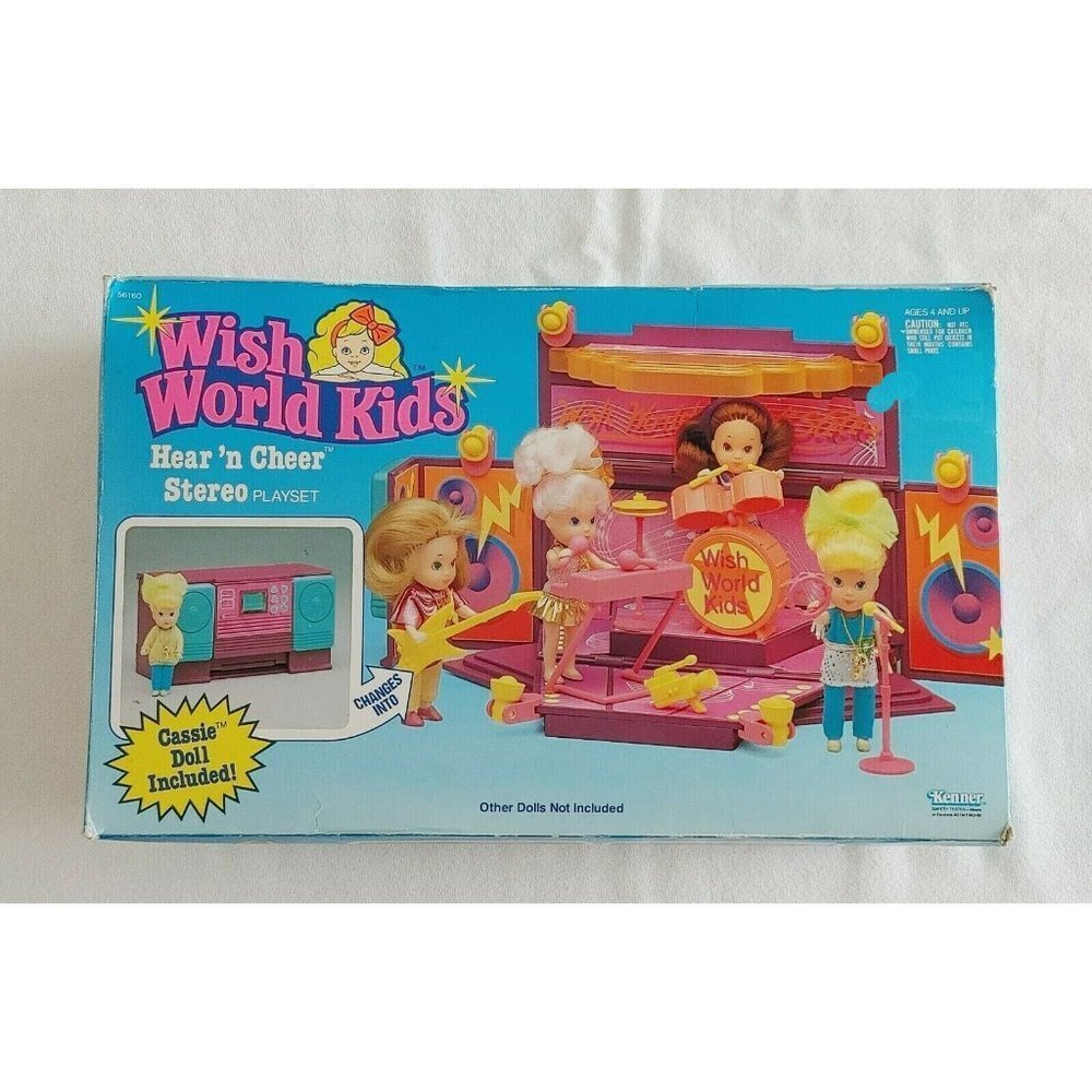 Wish  World Kids Hear & Cheer Stereo Playset Vintage 1988 Kenner Complete RARE!
